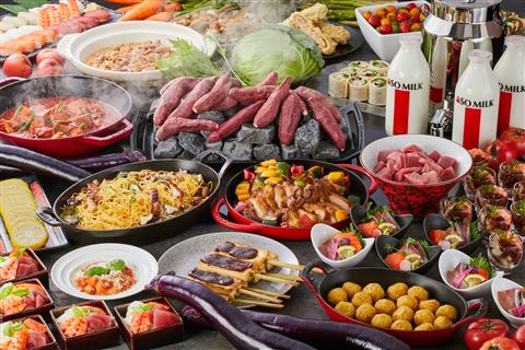 亀の井ホテル阿蘇パークリゾート　夕食（一例）